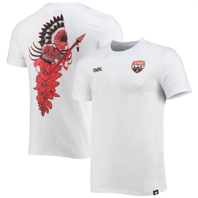 Italy National Team Trinidad and Tobago National Team Trinbagonian Warrior T-Shirt – White – World Cup Soccer Shirts & Gear